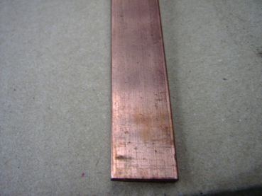 Kupfer Flachstange Flachmaterial Flach Cu-ETP 12 x 5 mm *Länge bitte auswählen* 
