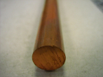 Kupferrund E-Cu  4 mm Länge 1000 mm